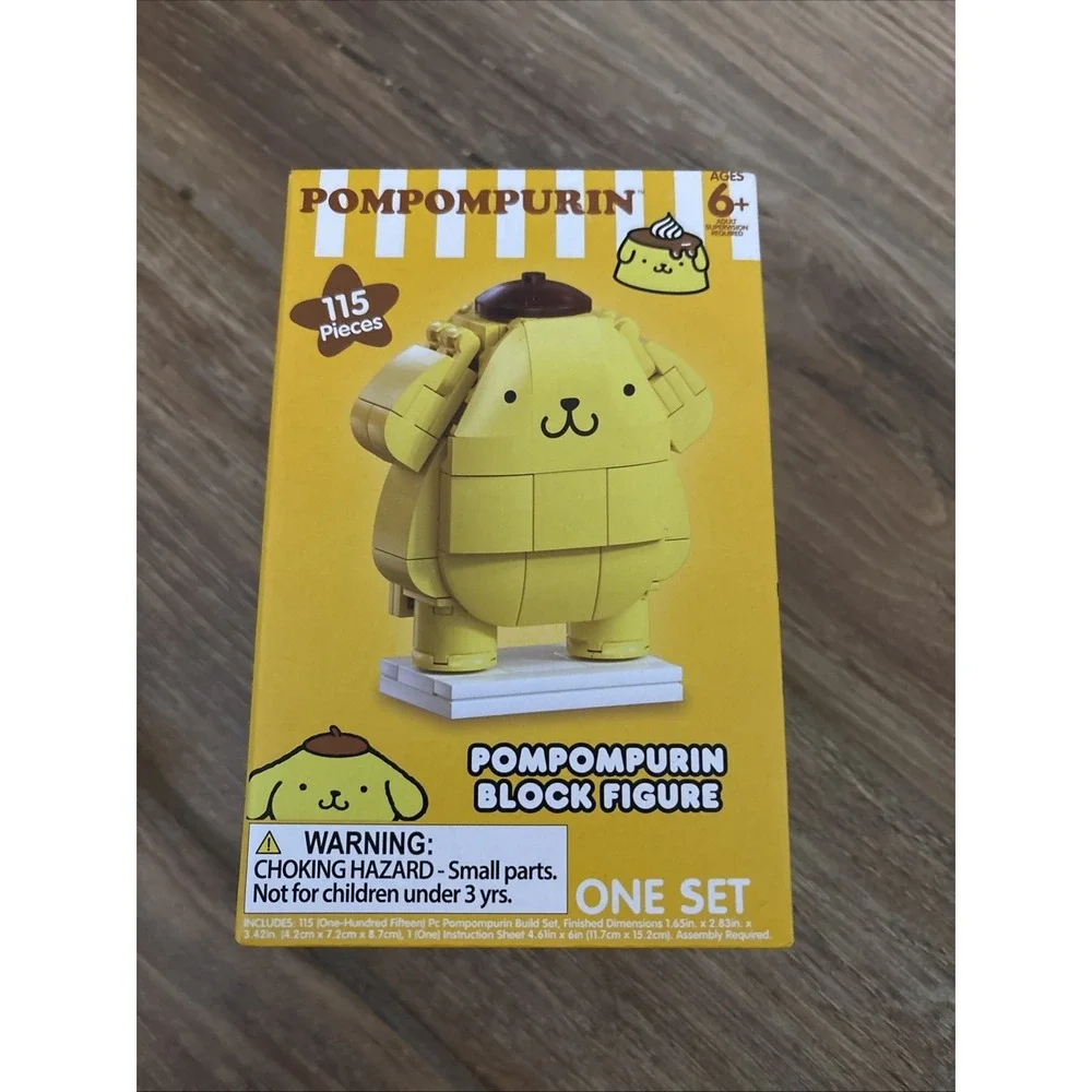 Sanrio Pompompurin - 115pc Building Block Figure Set New In‎ Box